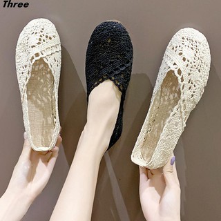 Giày Búp Bê Dạng Lưới Thoáng Khí Thời Trang Cho Nữ