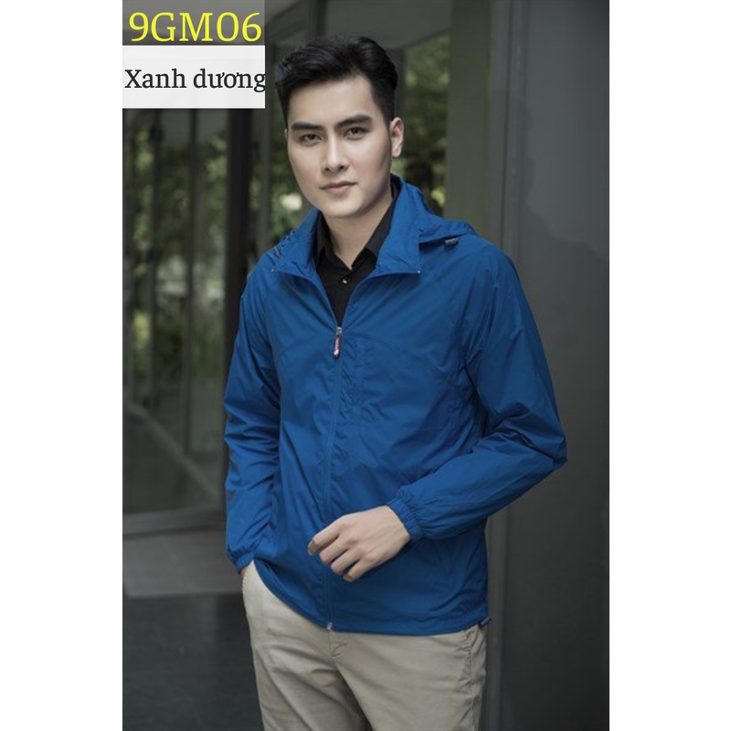 Áo Gió Nam 2 Lớp 𝐂𝐀𝐑𝐃𝐈𝐍𝐀 𝑺𝒂̀𝒊 𝑮𝒐̀𝒏 Chất Liệu Gió Trơn Lót Lưới Cao Cấp Cản Gió Cản Bụi Chống Nắng Gọn Nhẹ Mã 9GM