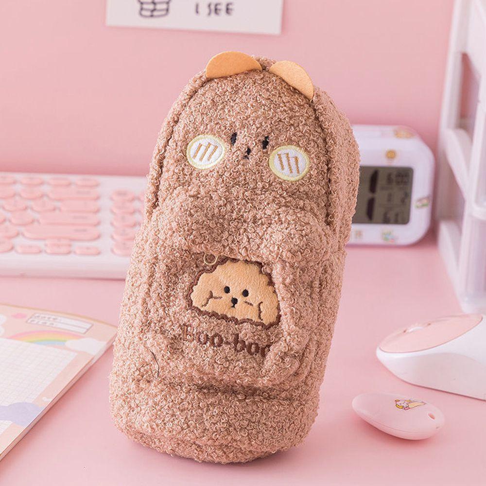 Túi Đựng Bút Hình Gấu Bông Mềm Mại Sáng Tạo Phong Cách Hàn Quốc
