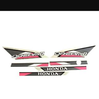 Tem Dream Thái hồng đẹp 3 lớp (thân xe Dream 2 ii (Honda chữ to thân xe dán dàn áo)