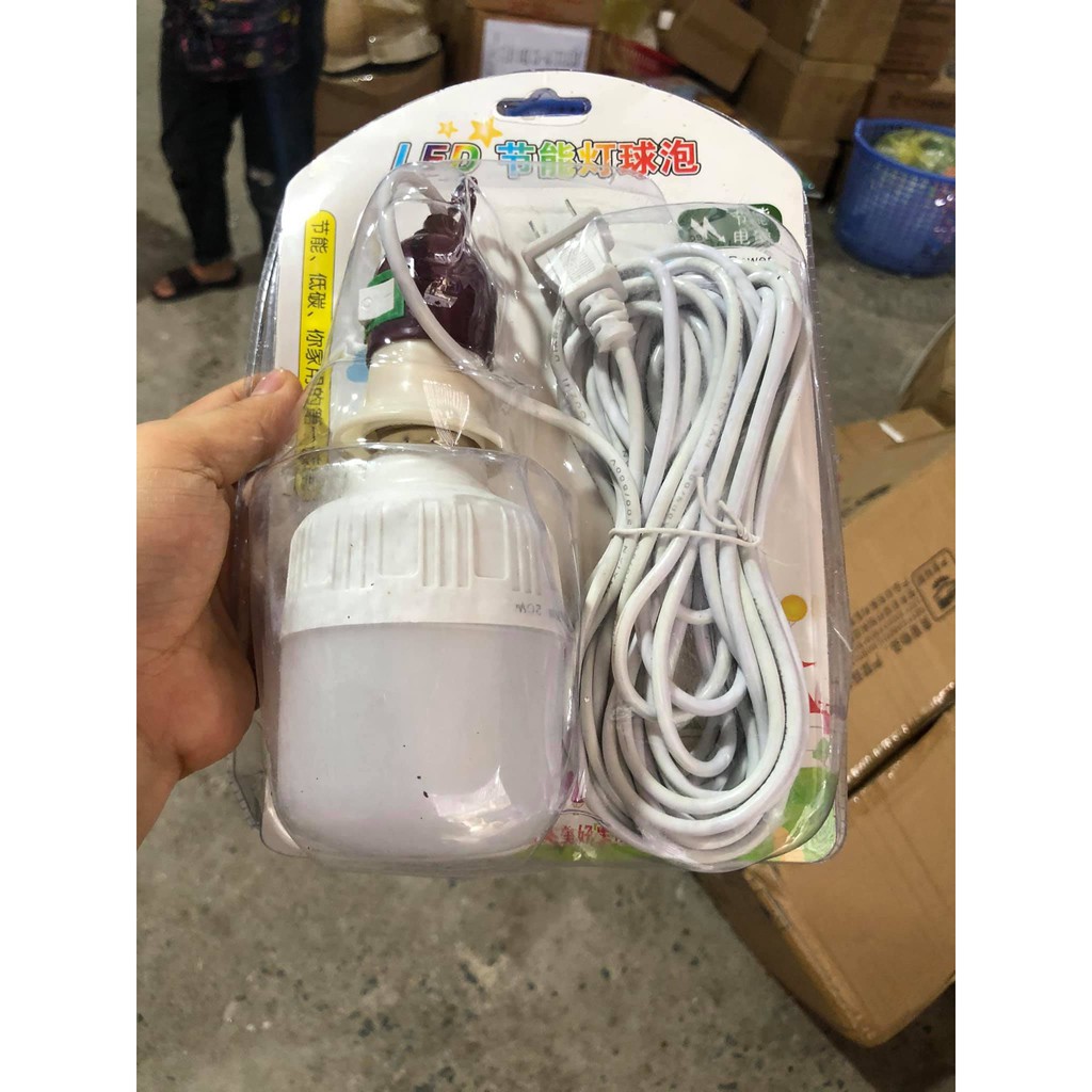 BÓNG ĐÈN LED SIÊU SÁNG KÈM DÂY DÀI TIỆN DỤNG