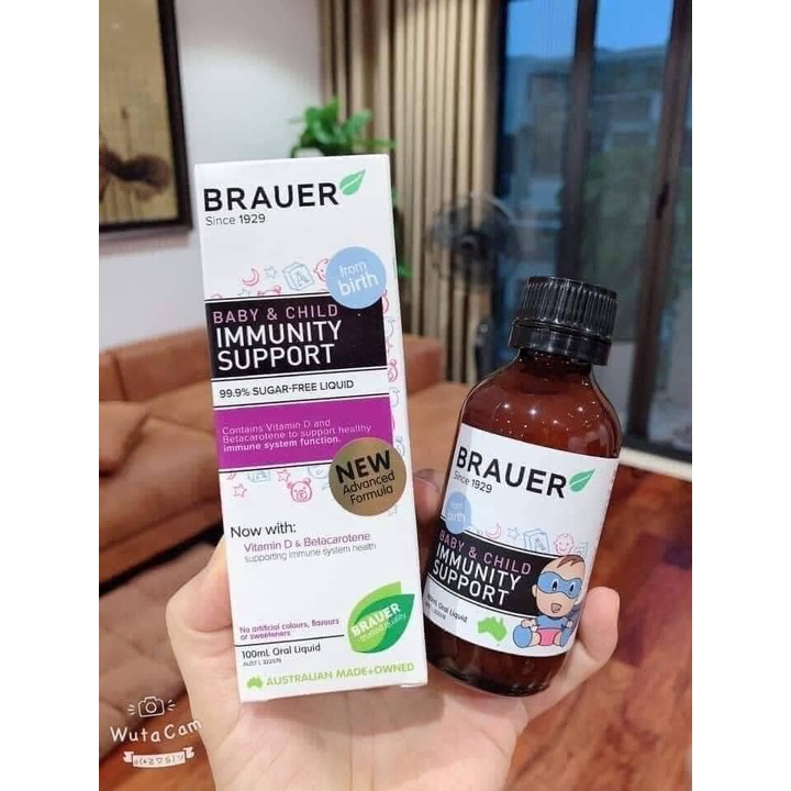 Siro Tăng Đề Kháng Brauer Immunity hộp 100ml (hàng Úc)