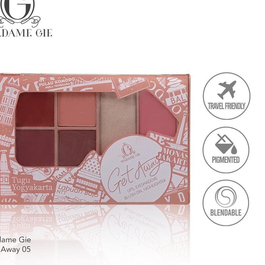 (hàng Mới Về) Bảng Phấn Trang Điểm Mặt Madame Gie Getaway | BigBuy360 - bigbuy360.vn