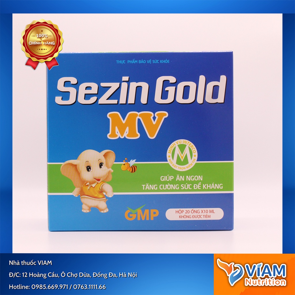 Ăn ngon, tăng hấp thụ dưỡng chất, tăng đề kháng - Sezin Gold MV