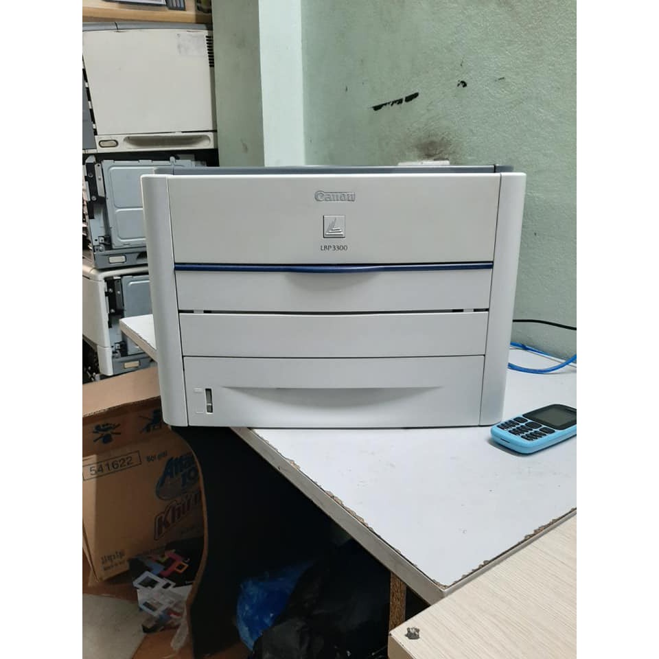 MÁY IN CŨ CANON 3300 IN 2 MẶT + MỰC NEW + RAM GIẤY A4 500 TỜ 70G