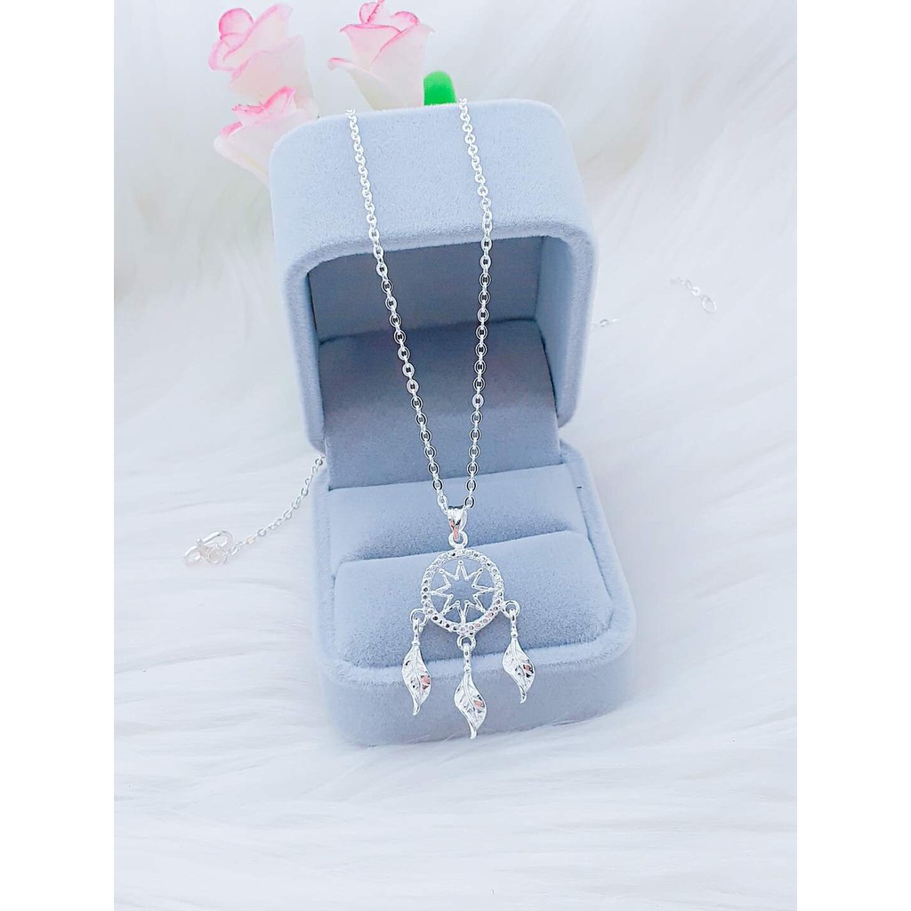Dây chuyền bạc ta mặt dreamcatcher may mắn