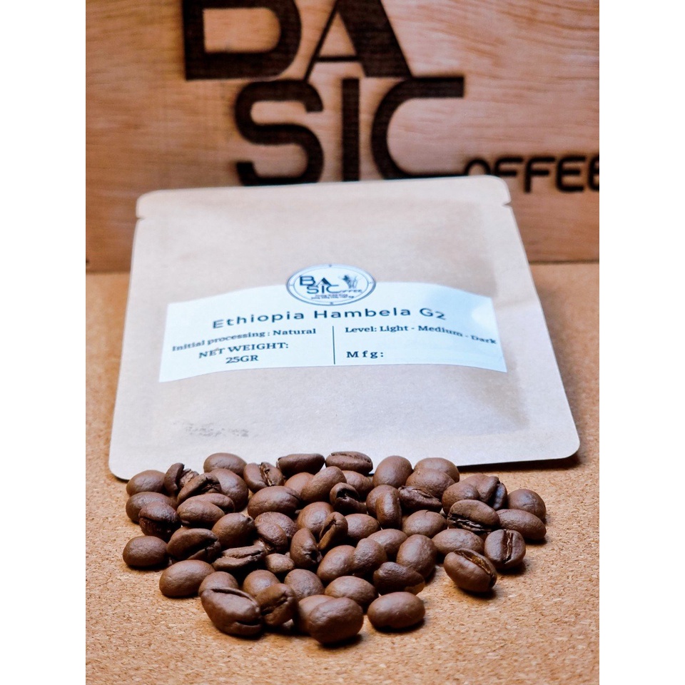 Combo Cà Phê Ethiopia Guji Hambela, Yirgacheffe GeDeo, Misty, Sidamo Basic Coffee 200gr