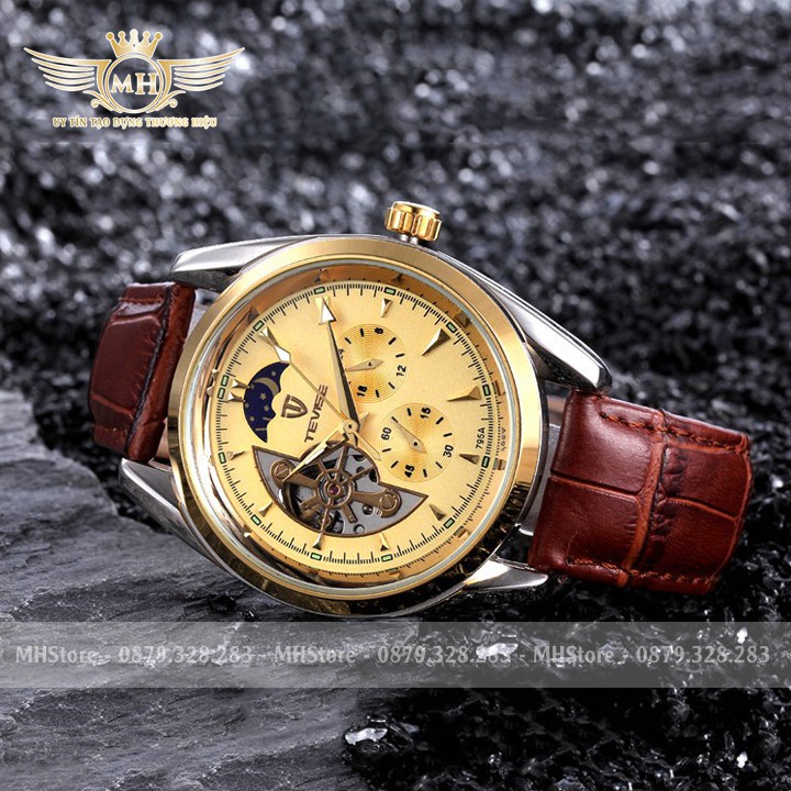 Đồng hồ cơ nam Tevise 795A chính hãng dây thép không gỉ, cơ automatic lộ máy chạy 5 kim đẹp giá rẻ [Tặng tháo dây] | BigBuy360 - bigbuy360.vn