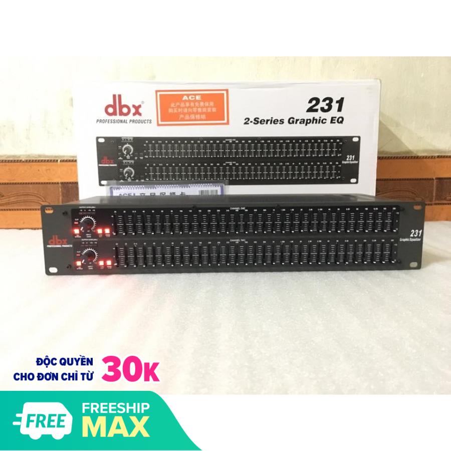 Lọc tiếng cao cấp DBX 231 + 2 jack canon -Lọc xì cho dàn âm thanh chất lượng tốt - lọc âm