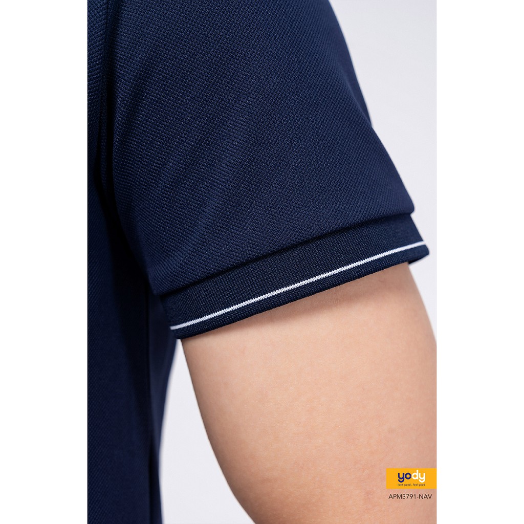[Mã WABRYD50K giảm 10% đơn 250K] Áo Polo YODY Nam Bo kẻ Thun cộc tay chất liệu Cafe Thấm hút Mềm mịn APM3791 | BigBuy360 - bigbuy360.vn