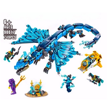 Lego Xếp Hình Ninjago Seabound Water Dragon 90017 Rồng Biển Quyền Năng 749 Mảnh