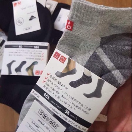 [ SET 5 ĐÔI ] Tất nam uni cổ vừa cao cấp hàng xuất Nhật loại 1