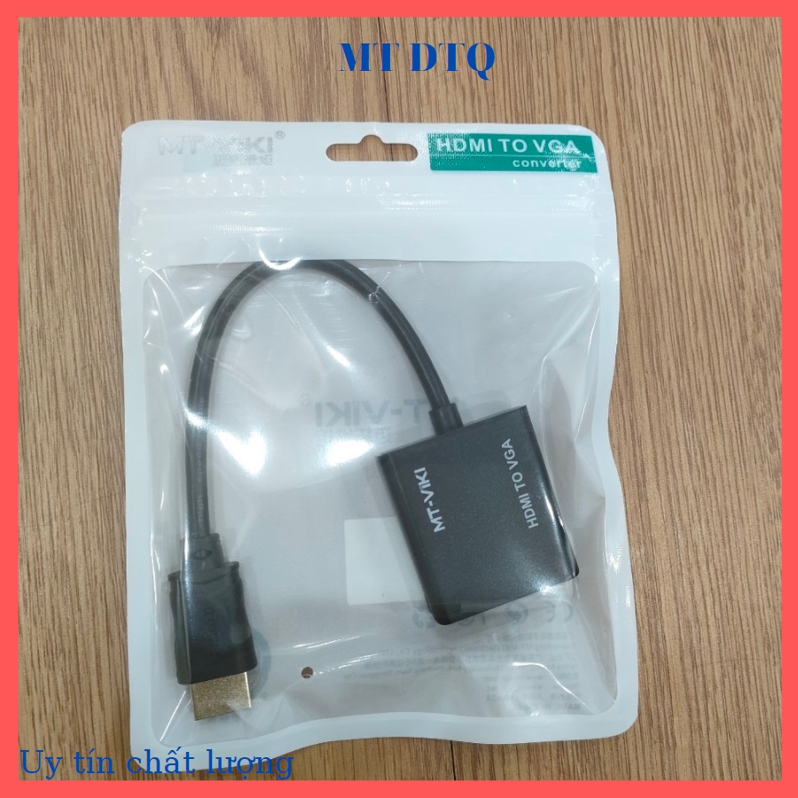 Cáp HDMI To VGA - Hỗ trợ Full HD 1080P 2 màu đen- trắng( giao ngẫu nhiên )