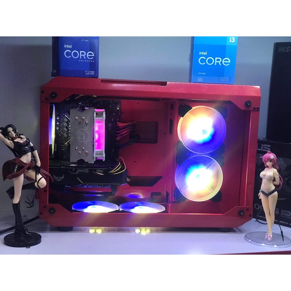 Cây máy tính thế hệ mới nhất vỏ ZAKU I3 10105F cạc RX 5504GB ram 8GB chiến mọi loại game bảo hành 36th