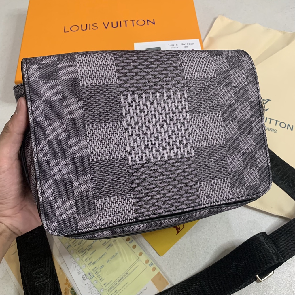Túi Đeo Chéo LV Kẻ Ô SPF New - Chất Liệu Da PU Cao Cấp Không Bong Tróc - Túi Đeo Chéo Nam Nữ - Size  23,5 * 14,5 * 6