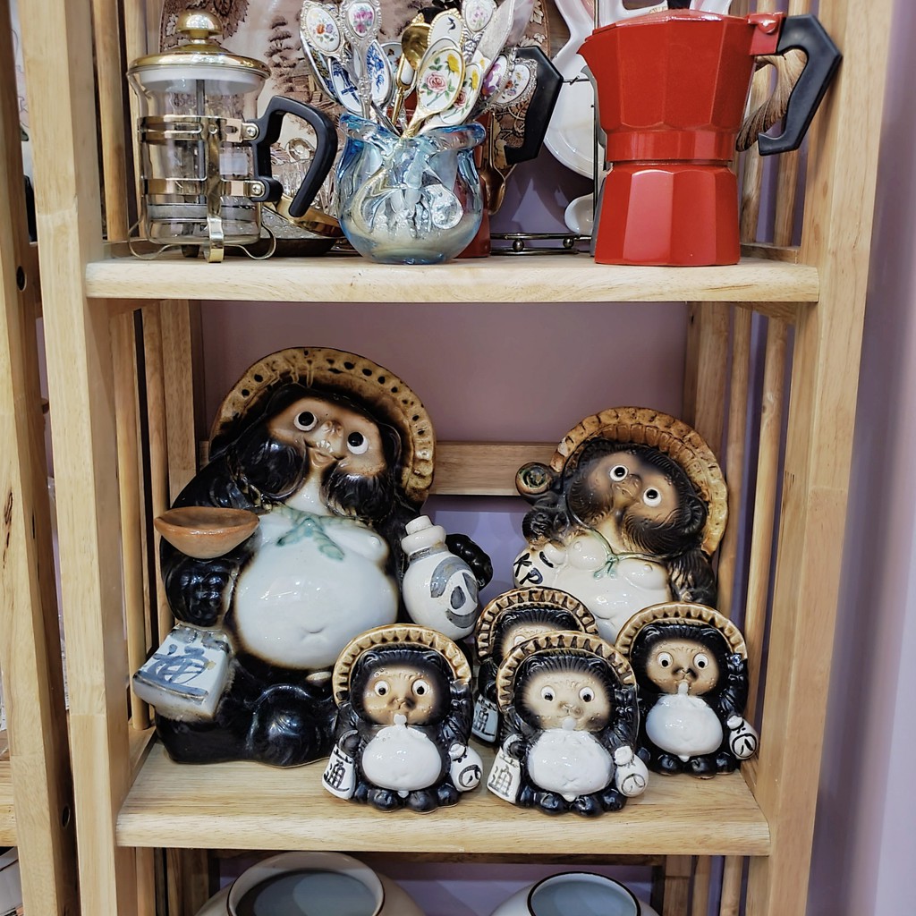 [HÀNG CÓ SẴN] Chồn Gốm Tanuki decor mang lại may mắn cho gia chủ