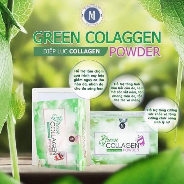 Diệp Lục Collagen - Đẹp Da - Mờ Nám - Tàn Nhang - Hộp 30 Gói [giảm giá]