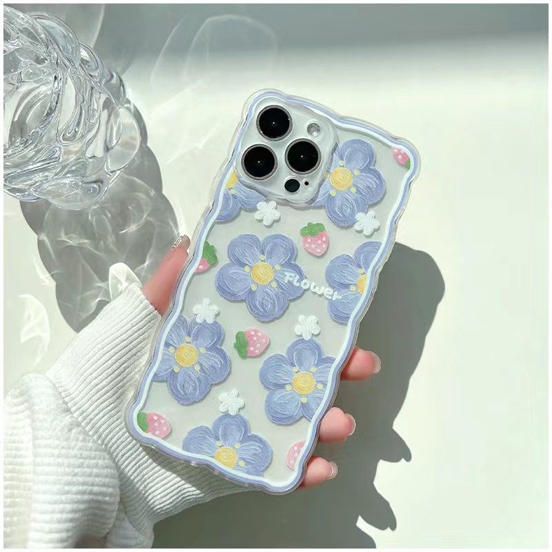 Ốp Điện Thoại Mềm Trong Suốt Họa Tiết Hoa Dễ Thương Cho IPhone 13 Pro Max Mini 12 11 XS XR X 8 7 6 6s Plus SE2020