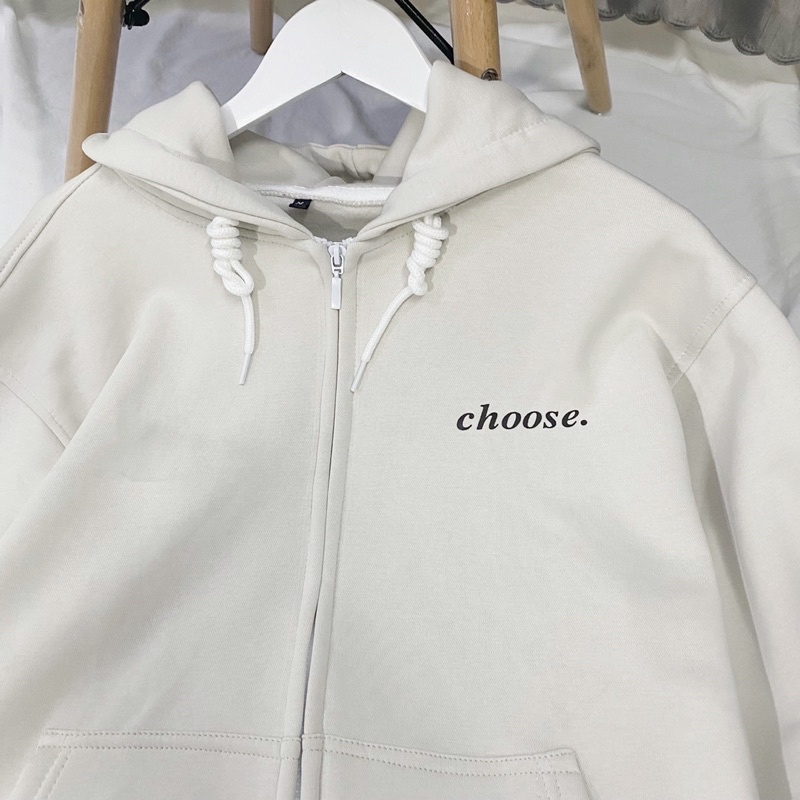 [ sẵn ] Áo Khoác Nỉ Form Rộng CHOOSE 2 màu [ nam nữ mặc ] | BigBuy360 - bigbuy360.vn