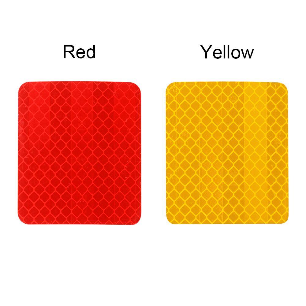 MUVAKO Set 1 / 2 Miếng Dán Phản Quang Màu Đỏ / Vàng Cảnh Báo An Toàn Cho Xe Scooter Điện