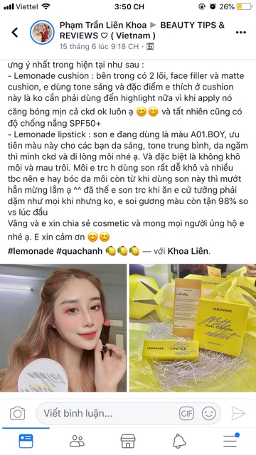 Phấn Nước Đôi Cushion Lemonade Matte Addict Dual | BigBuy360 - bigbuy360.vn