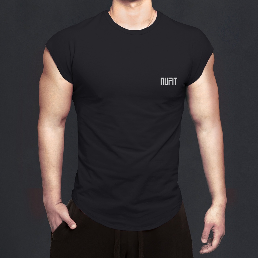 Áo sát nách tập gym, thể thao nam NuFit.vn chất liệu thun lạnh co giãn 4 chiều NU07
