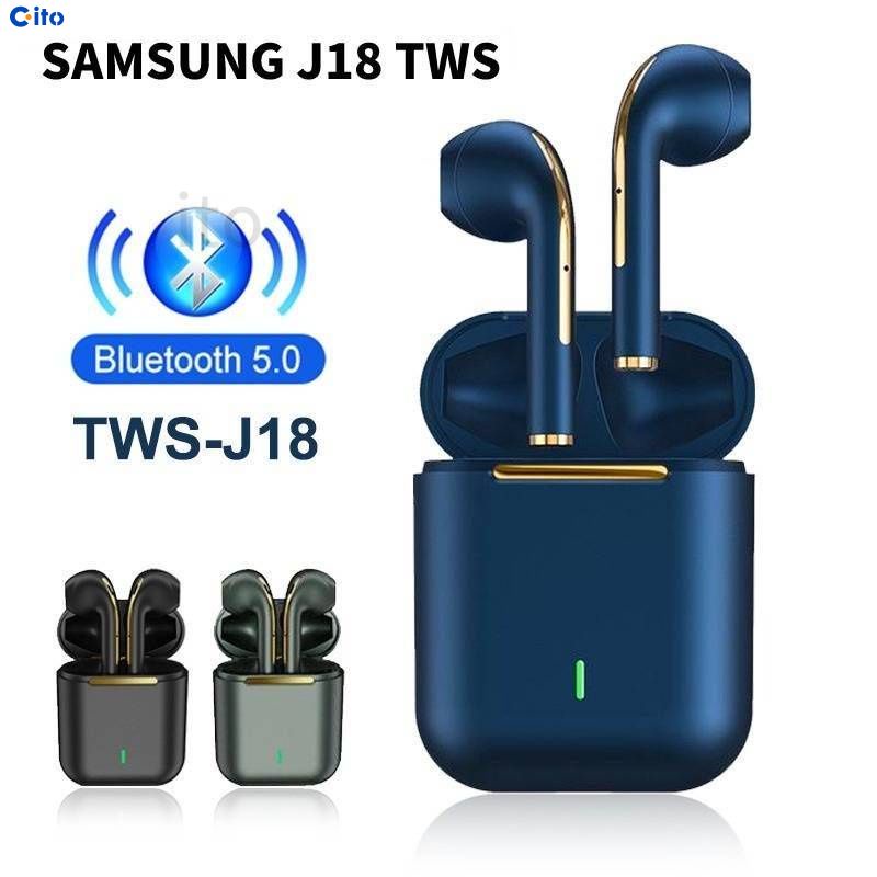 SAMSUNG J18 TWS Không Dây Earbuds Bluetooth Thể Thao Không Thấm Nước Earbuds cho IPhone Huawei Samsung Xiaomi
