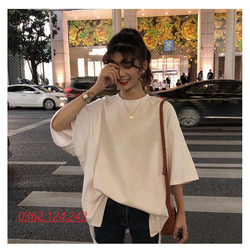 [NHẬP MÃ 20CHT6 GIẢM NGAY 10%] Áo thun nữ kim tuyến form rộng chất mát | BigBuy360 - bigbuy360.vn