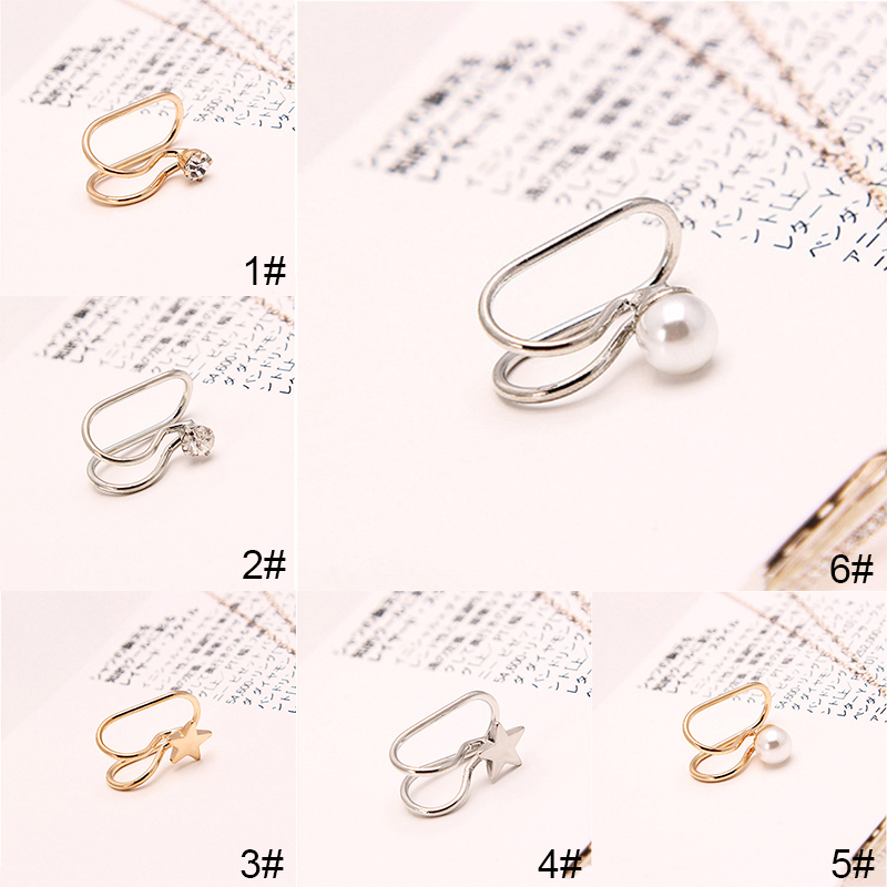 Đôi bông tai AY hình ngôi sao đính đá thời trang cho nữ