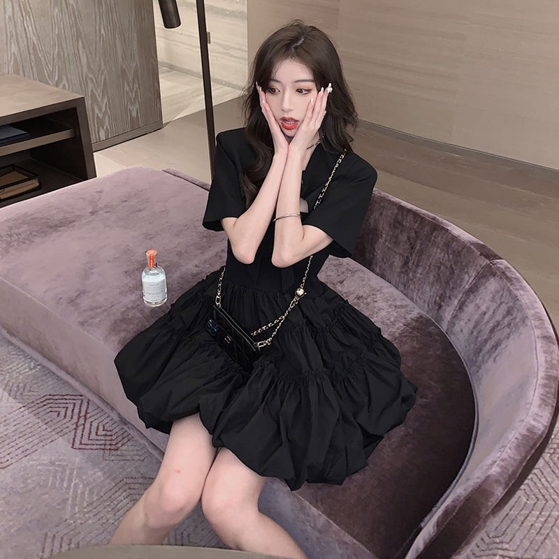 Đầm hai dây kèm áo khoác ngoài phong cách mùa hè Pháp 2021 dành cho nữ