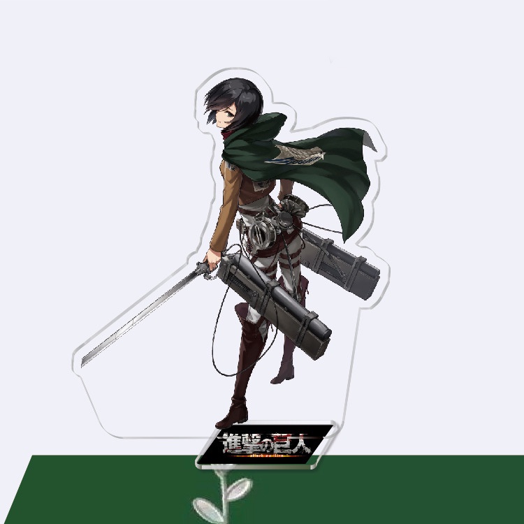 (m1) Mô hình nhân vật mica standee Attack on Titan Đại chiến Titan anime chibi trang trí trưng bày