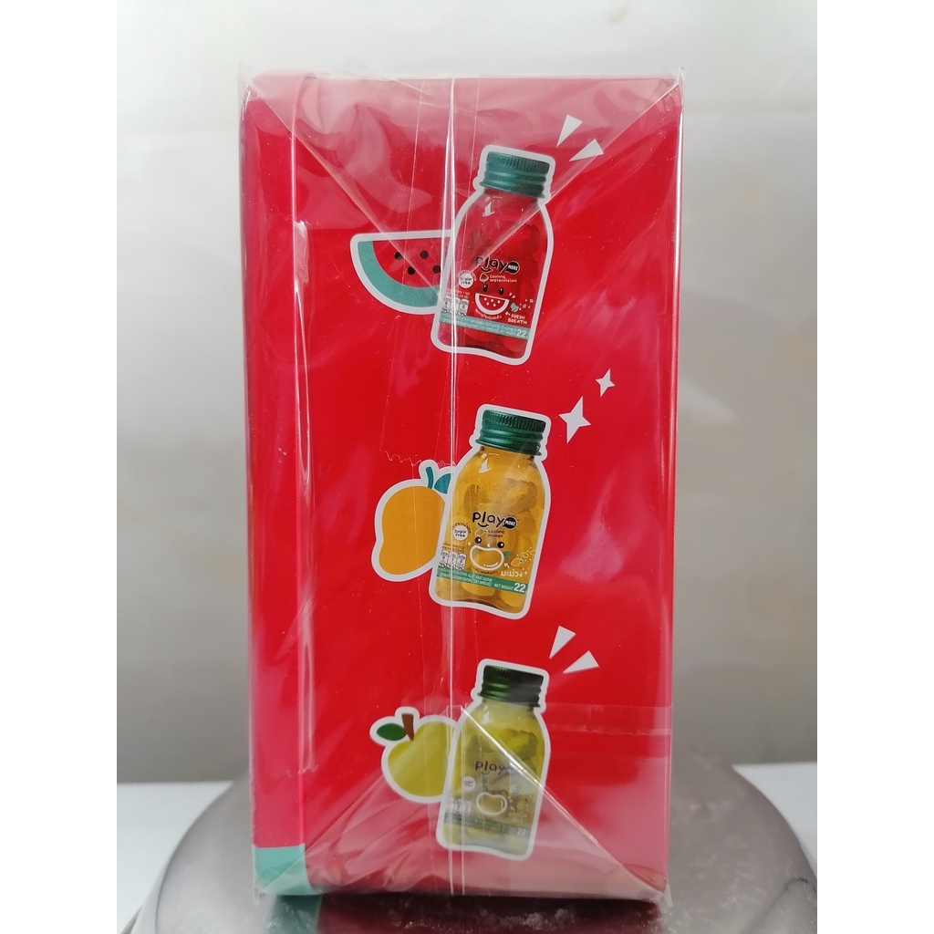 [HỘP ĐỎ 110g] KẸO THE KHÔNG ĐƯỜNG HƯƠNG TRÁI CÂY [China] PLAYMORE Cooling Candy