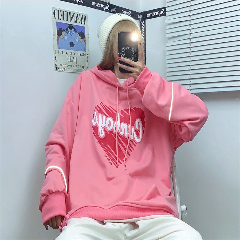 ZHELIHANGFEI Bộ lọc thậm chí là mũ thời trang in trái tim tình yêu