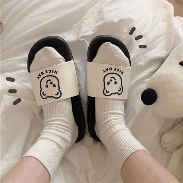 Dép gấu Nice Day ulzzang