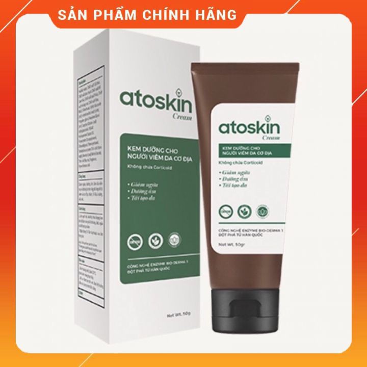 ATOSKIN CREAM [Tuýp 50g] - Kem dưỡng ẩm atoskin dành cho người viêm da cơ địa [atokin]