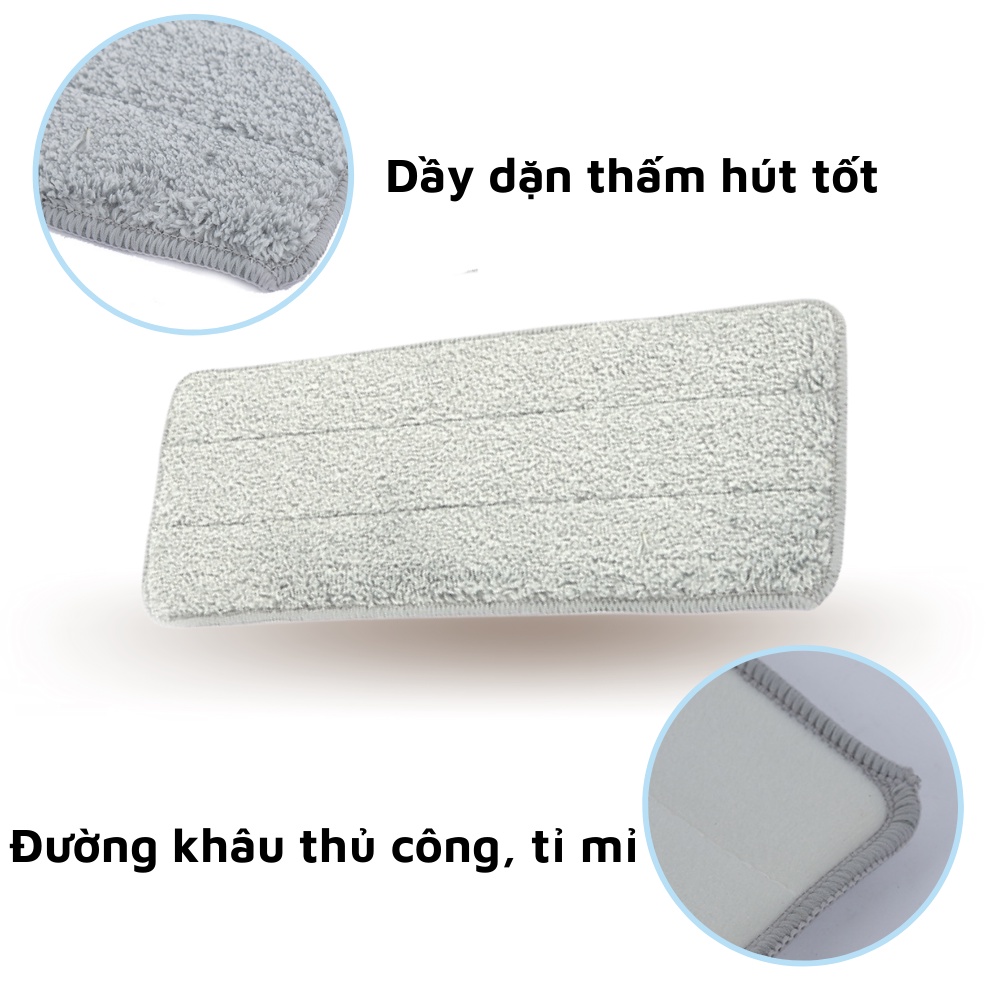 Bông lau nhà chữ nhật - bông lau nhà thay thế inochi CLBL.BH-M200