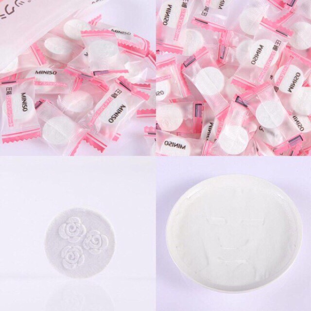 Túi 100 viên Mặt nạ nén Miniso chính hãng - cấp ẩm, thải độc | Thế Giới Skin Care