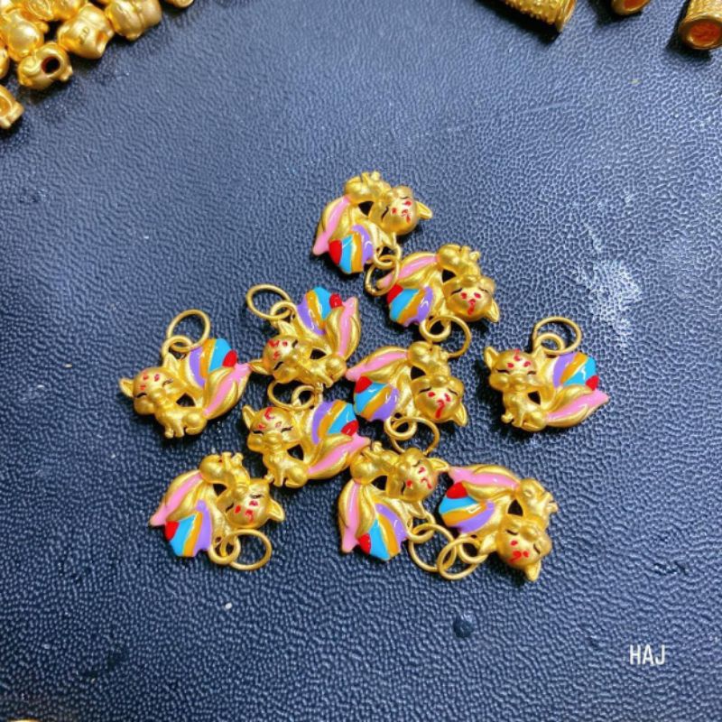 Charm Vàng24k mix lắc tay vòng tay