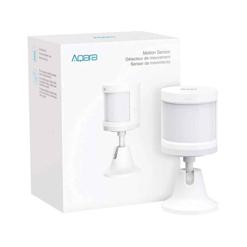 Cảm Biến Chuyển Động Aqara - Phát hiện chuyển động con người, Tạo tự động bật tắt đèn hoặc báo động, Tương thích HomeKit
