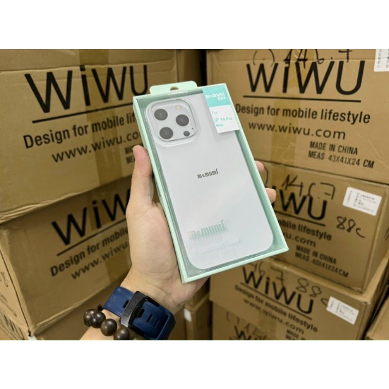 Ốp lưng memumi trong suốt iphone 14 pro max , 14 pro , 14 max , 14 không ố vàng