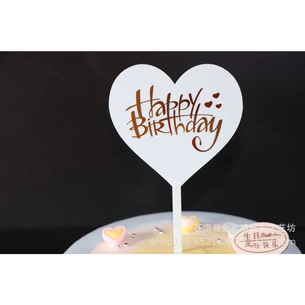 Trang Trí Bánh Sinh Nhật, Bánh Kem - Meka Happy Birthday trang trí bánh
