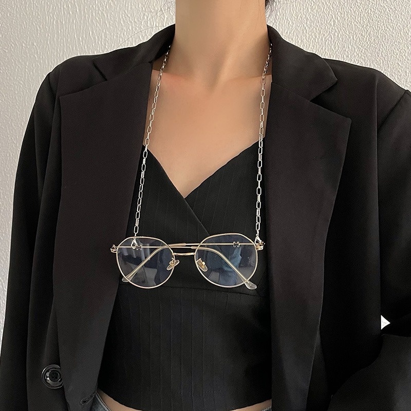 Dây đeo giữ kính mắt DIY đính hạt ngọc trai nhân tạo chống mất tiện lợi