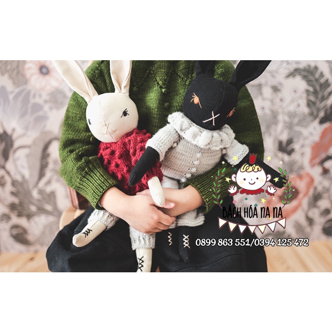 Bộ Kit tự thêu DIY QUÝ NGÀI THỎ - TỰ LÀM DOLL - thú nhồi bông, búp bê hộ mệnh - Handmade Nana Shop