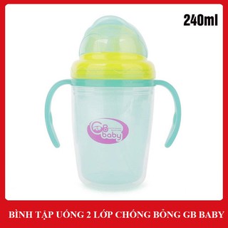 Bình tập uống 2 lớp chống bỏng GB-Baby