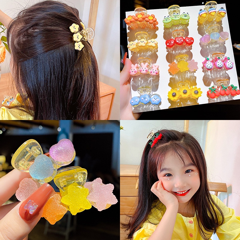 [HCM] Kẹp tóc càng cua, cặp tóc hàn quốc hoạt hình dễ thương cho mẹ và bé - Selenshop