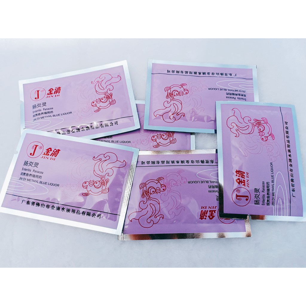 Jindi Gói Tím 4gr - Ngừa Viêm Ruột Cho Cá Cảnh