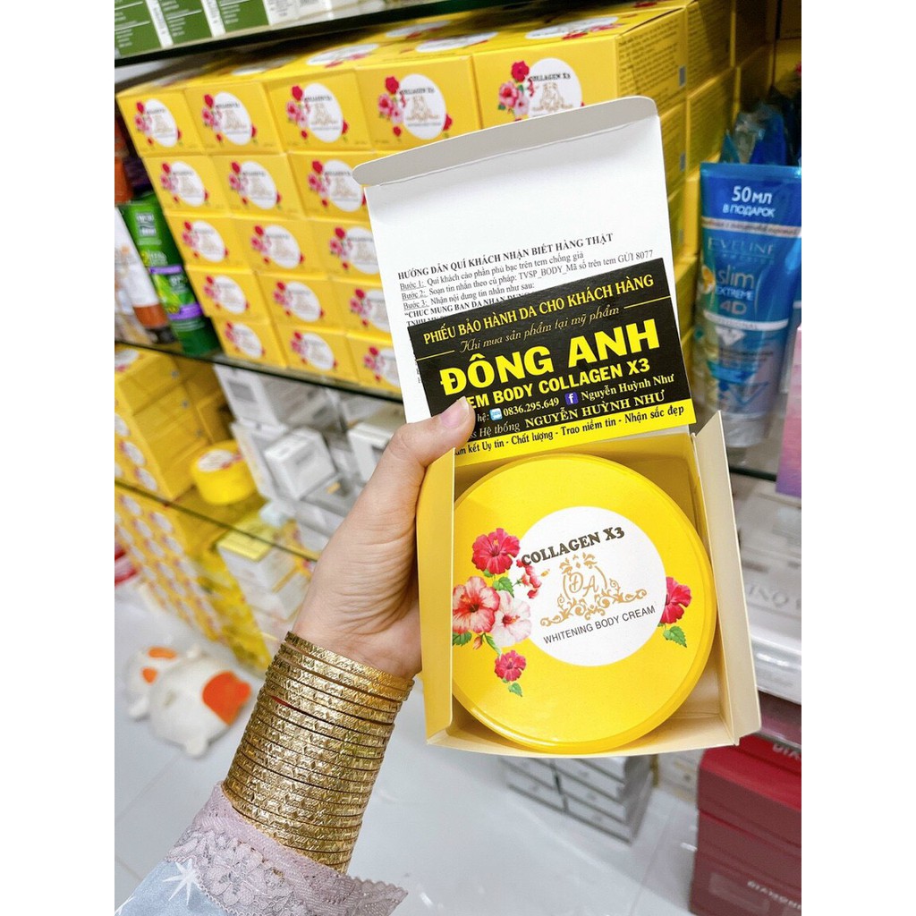Kem Body Collagen X3 chính hãng - Có Phiếu bảo hành - Colagen X3