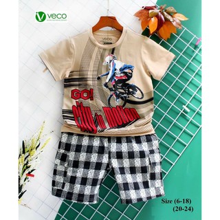 Bộ caro veco bé trai 20-32kg