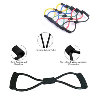 Dây tập cơ ngực YOGA chính hãng POPO YGT2 hình số 8 chất liệu silicon đàn hồi hỗ trợ các bài tập dãn cơ, tập thể hình
