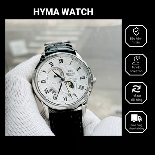 Đồng hồ nam dây da máy cơ lộ tim cao cấp Orient Sun and Moon Gen 3 Automatic RA-AK0008S10B Bảo hành 2 năm Hyma watch